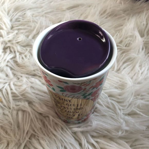 Charming Charlie DRINK COFFEE AND PRETEND YOU KNOW WHAT YOU’RE DOING Tumbler - Picture 8 of 8